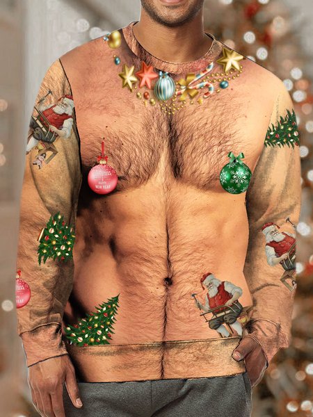 Men's Funny Christmas Ugly Hairy Cute Muscle 3D Print Crew Neck Casual Sweatshirt, As picture, Hoodies&Sweatshirts
Men's Funny Christmas Ugly Hairy Cute Muscle 3D Print Crew Neck Casual Sweatshirt, As picture, Hoodies&Sweatshirts
