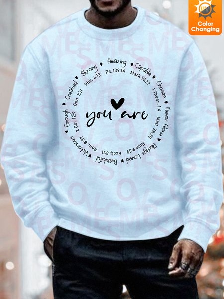 Unisex Funny Text Letters You Are My Inspiration Funny UV Color Changing Sweatshirt, Light blue, Hoodies&Sweatshirts
Unisex Funny Text Letters You Are My Inspiration Funny UV Color Changing Sweatshirt, Light blue, Hoodies&Sweatshirts