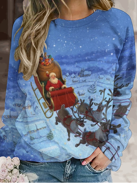 Womens Christmas Santa Crew Neck Painting Print Sweatshirts, As picture, Hoodies&Sweatshirts
Womens Christmas Santa Crew Neck Painting Print Sweatshirts, As picture, Hoodies&Sweatshirts