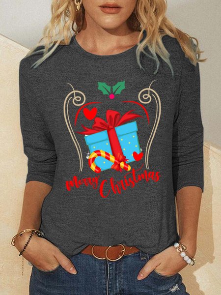 Lilicloth X Y Merry Christmas Women's Long Sleeve T-Shirt, Gray, Long sleeves
Lilicloth X Y Merry Christmas Women's Long Sleeve T-Shirt, Gray, Long sleeves