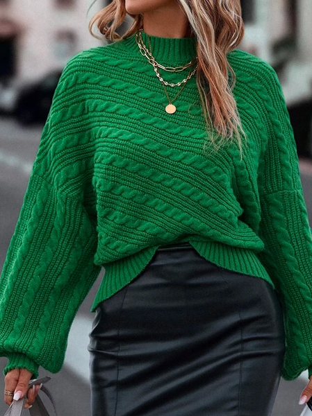 Urban Crew Neck Sweater, Green, Sweaters