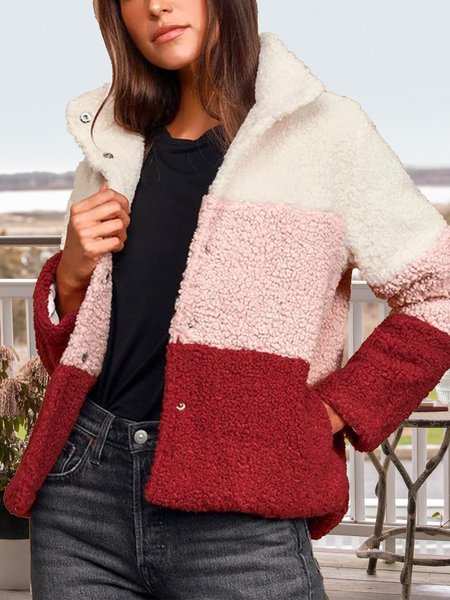 Warmest Wishes Red Multi Color Block Fluff/Granular Fleece Fabric Casual Teddy Jacket, Coats
Warmest Wishes Red Multi Color Block Fluff/Granular Fleece Fabric Casual Teddy Jacket, Coats