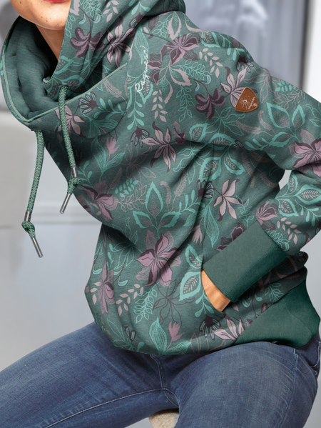 Casual Floral Hoodie Regular Fit Sweatshirt, Green, Hoodies & Sweatshirts
Casual Floral Hoodie Regular Fit Sweatshirt, Green, Hoodies & Sweatshirts