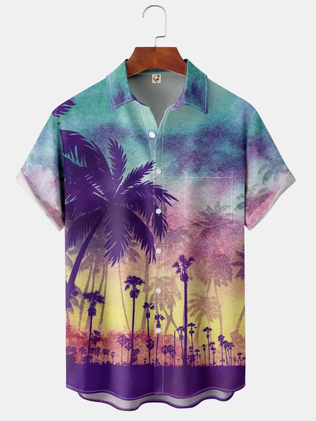 Coconut Tree Art Painting Chest Pocket Short Sleeve Hawaiian Shirt, Blue, Men Shirts
Coconut Tree Art Painting Chest Pocket Short Sleeve Hawaiian Shirt, Blue, Men Shirts