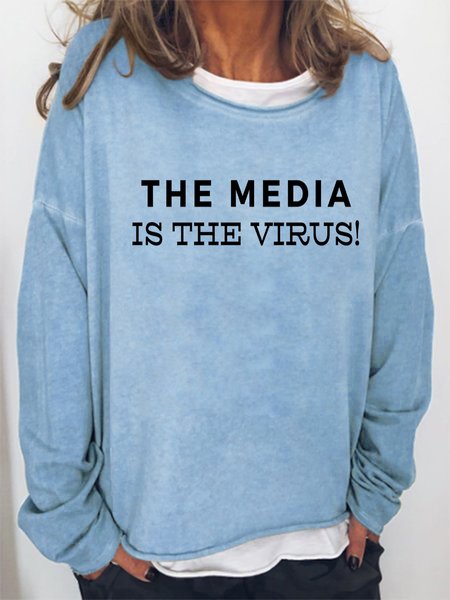 Lilicloth X Kat8lyst The Media Is The Virus Women's Sweatshirt, Light blue, Hoodies&Sweatshirts
Lilicloth X Kat8lyst The Media Is The Virus Women's Sweatshirt, Light blue, Hoodies&Sweatshirts