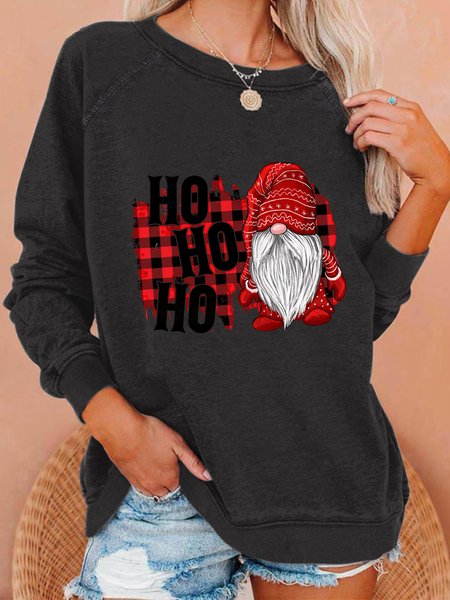Women Funny Ho Ho Ho Gnome Christmas Crew Neck Simple Sweatshirt, Black, Hoodies&Sweatshirts
Women Funny Ho Ho Ho Gnome Christmas Crew Neck Simple Sweatshirt, Black, Hoodies&Sweatshirts