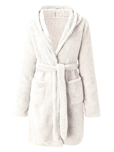 Plush Pajamas Solid Color Hooded Home Clothes Warm Robes Plus Size, Off white, Loungewear & Sleepwear
Plush Pajamas Solid Color Hooded Home Clothes Warm Robes Plus Size, Off white, Loungewear & Sleepwear