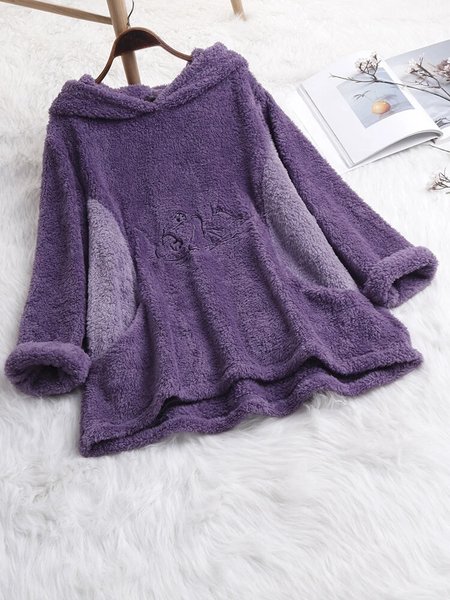 Lazy Cat Fluff/Granular Fleece Fabric Casual Sweatshirt, Purple, Sweatshirts & Hoodies
Lazy Cat Fluff/Granular Fleece Fabric Casual Sweatshirt, Purple, Sweatshirts & Hoodies