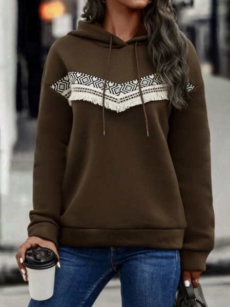 Hoodie Casual Loose Sweatshirt, Cameo brown, Hoodies & Sweatshirts