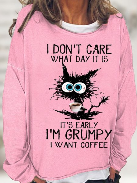Womens I Don't Care What Day It Is Crew Neck Funny Letters Sweatshirt, Pink, Hoodies&Sweatshirts
Womens I Don't Care What Day It Is Crew Neck Funny Letters Sweatshirt, Pink, Hoodies&Sweatshirts