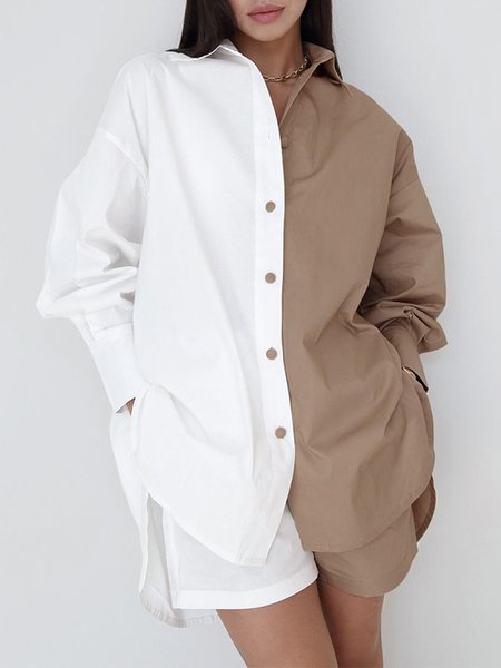 Daily Long sleeve Shirt Collar Simple Regular Fit Blouse, Khaki, Blouses and Shirts
Daily Long sleeve Shirt Collar Simple Regular Fit Blouse, Khaki, Blouses and Shirts