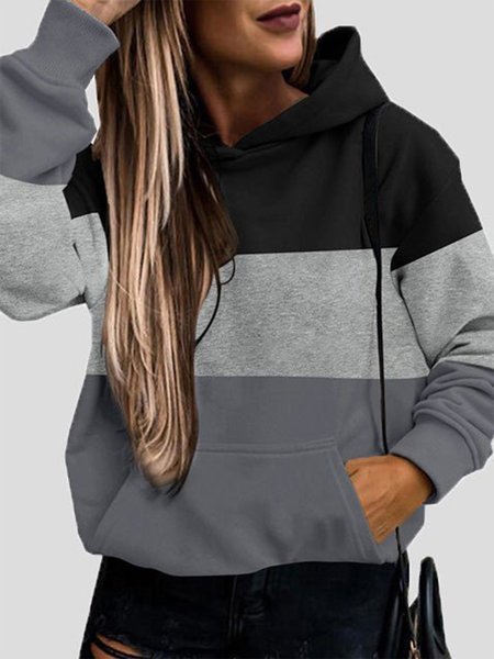 Women's Hoodies Color Block Casual Contrast Pocket Sweatshirt, Black-grey, Hoodies & Sweatshirts
Women's Hoodies Color Block Casual Contrast Pocket Sweatshirt, Black-grey, Hoodies & Sweatshirts