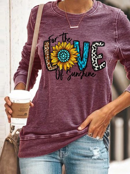 Women's Sunflower For The Love of Sunshine Simple Regular Fit Sweatshirt, Red, Hoodies&Sweatshirts
Women's Sunflower For The Love of Sunshine Simple Regular Fit Sweatshirt, Red, Hoodies&Sweatshirts
