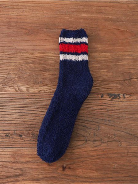 Casual Home Daily Striped Pattern Thickened Flannel Socks Autumn Winter Thickened Accessories, Navy blue, Socks
Casual Home Daily Striped Pattern Thickened Flannel Socks Autumn Winter Thickened Accessories, Navy blue, Socks