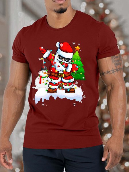 Men’s Merry Christmas Santa Claus Dance Christmas Crew Neck Cotton Casual T-Shirt, Red, T-shirts
Men’s Merry Christmas Santa Claus Dance Christmas Crew Neck Cotton Casual T-Shirt, Red, T-shirts