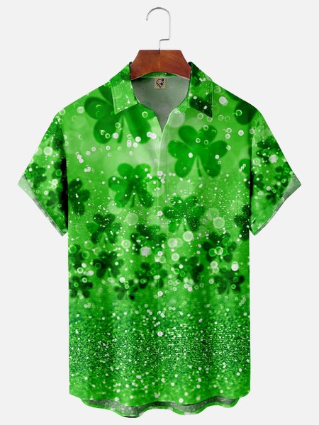St. Patrick's Day Sharmark Chest Pocket Short Sleeve Casual Shirt, Green, Men Shirts
St. Patrick's Day Sharmark Chest Pocket Short Sleeve Casual Shirt, Green, Men Shirts