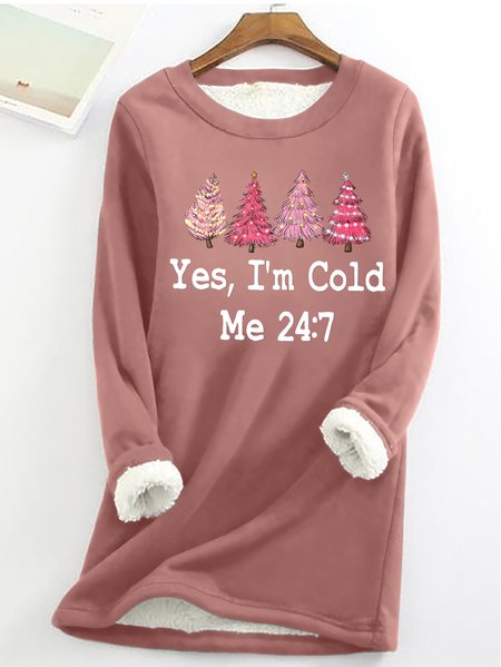 Women's Yes I'm Cold Christmas Simple Loose Sweatshirt, Pink, Hoodies&Sweatshirts
Women's Yes I'm Cold Christmas Simple Loose Sweatshirt, Pink, Hoodies&Sweatshirts