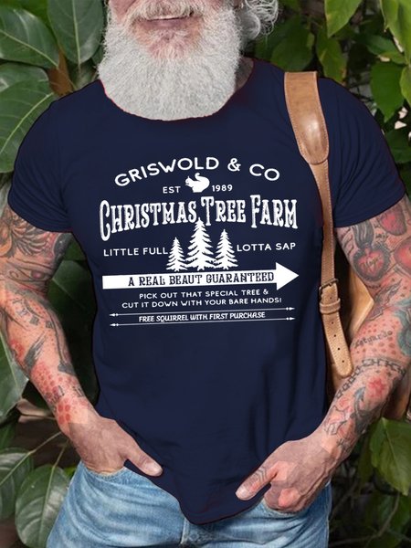 Men's Christmas Tree Farm Funny Graphic Print Cotton Casual Loose T-Shirt, Purplish blue, T-shirts
Men's Christmas Tree Farm Funny Graphic Print Cotton Casual Loose T-Shirt, Purplish blue, T-shirts