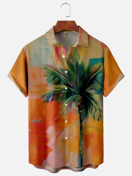 Coconut Tree Painting Chest Pocket Short Sleeve Hawaiian Shirt, Orange, Men Shirts
Coconut Tree Painting Chest Pocket Short Sleeve Hawaiian Shirt, Orange, Men Shirts