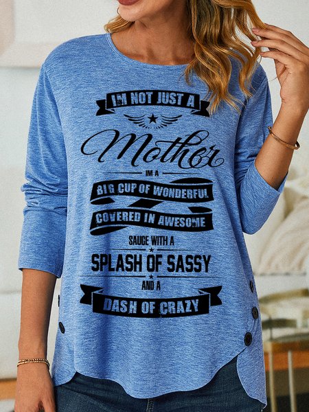 Lilicloth X Cadzart I‘m Not Just A Mother Womens Long Sleeve T-Shirt, Blue, Long sleeves
Lilicloth X Cadzart I‘m Not Just A Mother Womens Long Sleeve T-Shirt, Blue, Long sleeves