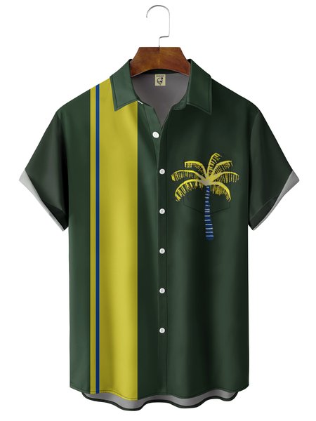 Brazil Color Coconut Tree Chest Pocket Short Sleeve Hawaiian Shirt, Green, Men Shirts
Brazil Color Coconut Tree Chest Pocket Short Sleeve Hawaiian Shirt, Green, Men Shirts