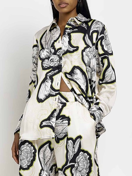 Long sleeve Elegant Shirt Collar Regular Fit Floral Blouse, As picture, Blouses and Shirts
Long sleeve Elegant Shirt Collar Regular Fit Floral Blouse, As picture, Blouses and Shirts