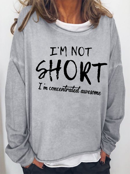 Women's Crew Neck Text Letters Simple Spring/Fall Long Sleeve Sweatshirt, Gray, Sweatshirts & Hoodies
Women's Crew Neck Text Letters Simple Spring/Fall Long Sleeve Sweatshirt, Gray, Sweatshirts & Hoodies