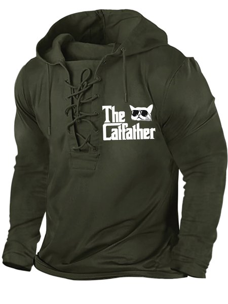 Men's The Cat Father Funny Graphics Print Regular Fit Hoodie Text Letters Casual Sweatshirt, Dark green, Hoodies&Sweatshirts
Men's The Cat Father Funny Graphics Print Regular Fit Hoodie Text Letters Casual Sweatshirt, Dark green, Hoodies&Sweatshirts
