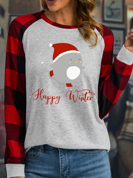 Lilicloth X Y Happy Winter Womens Long Sleeve Buffalo Plaid T-Shirt, White, Long sleeves
Lilicloth X Y Happy Winter Womens Long Sleeve Buffalo Plaid T-Shirt, White, Long sleeves