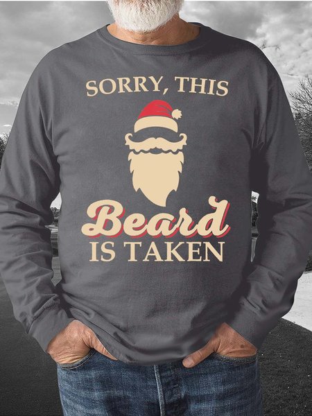 Men’s Sorry This Beard Is Taken Merry Christmas Casual Regular Fit Sweatshirt, Deep gray, Hoodies&Sweatshirts
Men’s Sorry This Beard Is Taken Merry Christmas Casual Regular Fit Sweatshirt, Deep gray, Hoodies&Sweatshirts