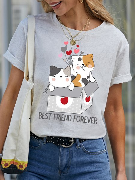 Lilicloth X Manikvskhan Best Friend Forever Valentines Day With Cat Womens T-Shirt, White, T-shirts
Lilicloth X Manikvskhan Best Friend Forever Valentines Day With Cat Womens T-Shirt, White, T-shirts