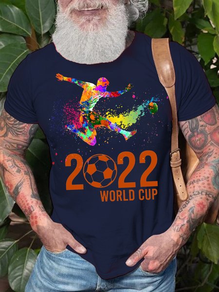 Men's Soccer World Cup 2023 Funny Graphic Print Text Letters Crew Neck Casual Cotton T-Shirt, Purplish blue, T-shirts
Men's Soccer World Cup 2023 Funny Graphic Print Text Letters Crew Neck Casual Cotton T-Shirt, Purplish blue, T-shirts