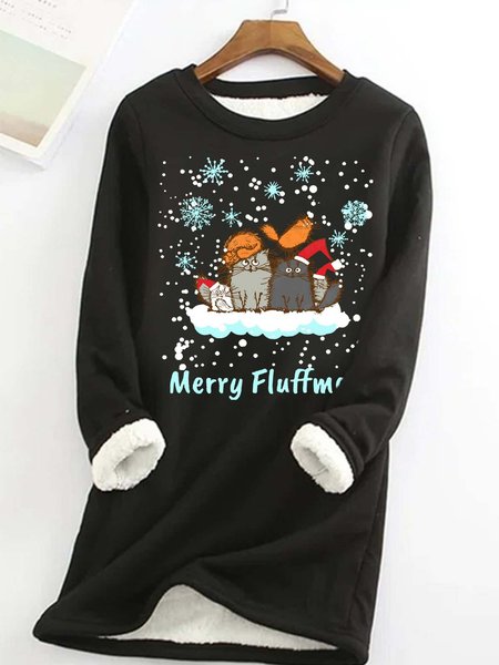 Women’s Merry Fluffmas Merry Christmas Cats Casual Crew Neck Sweatshirt, Black, Hoodies&Sweatshirts
Women’s Merry Fluffmas Merry Christmas Cats Casual Crew Neck Sweatshirt, Black, Hoodies&Sweatshirts