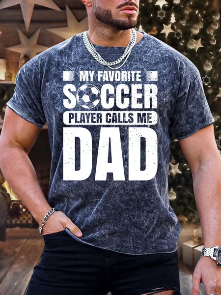 Men’s My Favorite Soccer Player Calls Me Dad Regular Fit Crew Neck Text Letters Casual T-Shirt, Deep blue, T-shirts
Men’s My Favorite Soccer Player Calls Me Dad Regular Fit Crew Neck Text Letters Casual T-Shirt, Deep blue, T-shirts