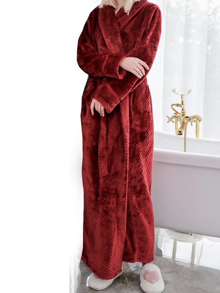 Flannel Thermal Lace-Up Cardigan Plus Size, Wine red, Loungewear & Sleepwear
Flannel Thermal Lace-Up Cardigan Plus Size, Wine red, Loungewear & Sleepwear