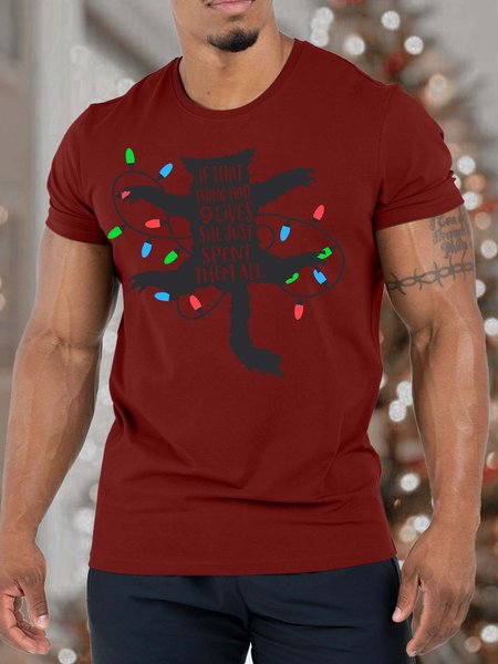 Men’s If That Thing Had 9 Lives She Just Spent Them All Fit Christmas Casual T-Shirt, Red, T-shirts
Men’s If That Thing Had 9 Lives She Just Spent Them All Fit Christmas Casual T-Shirt, Red, T-shirts