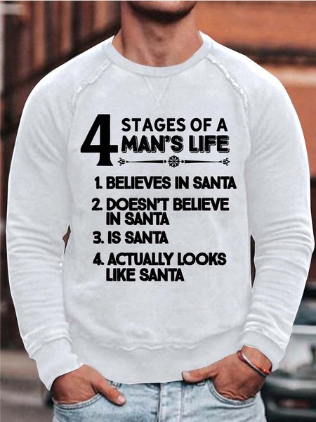 Men’s 4 Stages Of A Man’s Life Believes In Santa Crew Neck Simple Sweatshirt, White, Hoodies&Sweatshirts
Men’s 4 Stages Of A Man’s Life Believes In Santa Crew Neck Simple Sweatshirt, White, Hoodies&Sweatshirts