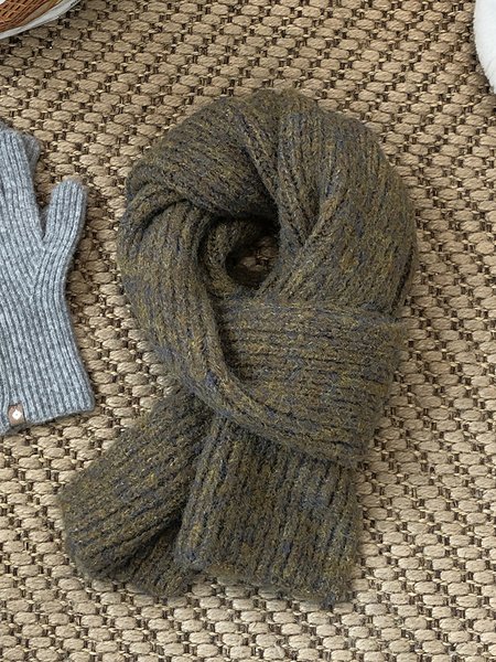 Casual Solid Color Striped Wool Scarf Autumn Winter Thickened Warm Accessories, Deep brown, Women Scarves & Shawls
Casual Solid Color Striped Wool Scarf Autumn Winter Thickened Warm Accessories, Deep brown, Women Scarves & Shawls