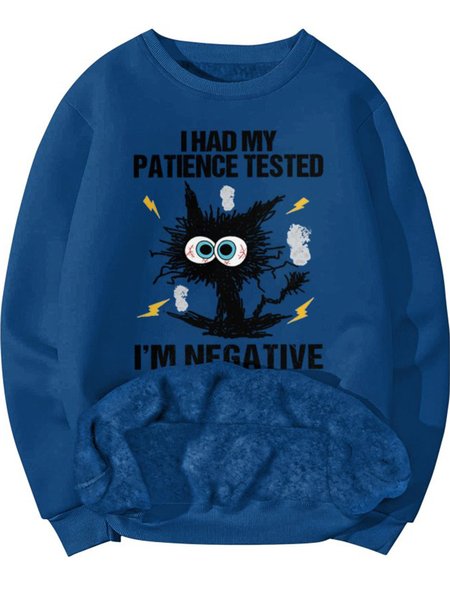 Men's I Am Negative Funny Grumpy Black Cat Graphic Print Text Letters Casual Crew Neck Sweatshirt With Fifties Fleece, Royal blue, Hoodies&Sweatshirts
Men's I Am Negative Funny Grumpy Black Cat Graphic Print Text Letters Casual Crew Neck Sweatshirt With Fifties Fleece, Royal blue, Hoodies&Sweatshirts