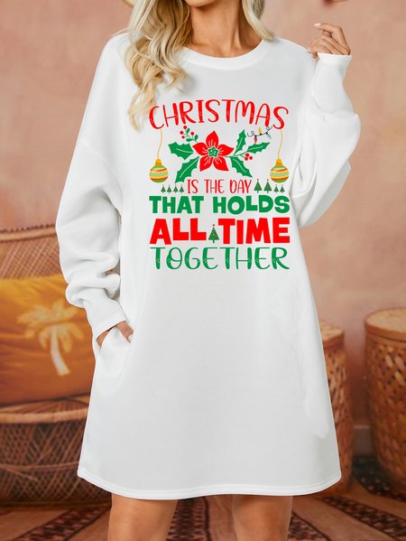 Lilicloth X Jessanjony Christmas Is The Day That Holds All Time Together Womens Sweatshirt Dress, White, Dresses
Lilicloth X Jessanjony Christmas Is The Day That Holds All Time Together Womens Sweatshirt Dress, White, Dresses