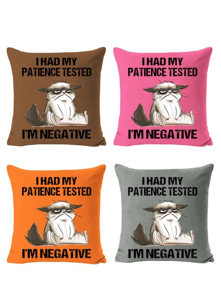 18*18 Set of 4 Cat Backrest Cushion Pillow Covers,Decorations For Home, Color3, Pillow Covers
18*18 Set of 4 Cat Backrest Cushion Pillow Covers,Decorations For Home, Color3, Pillow Covers