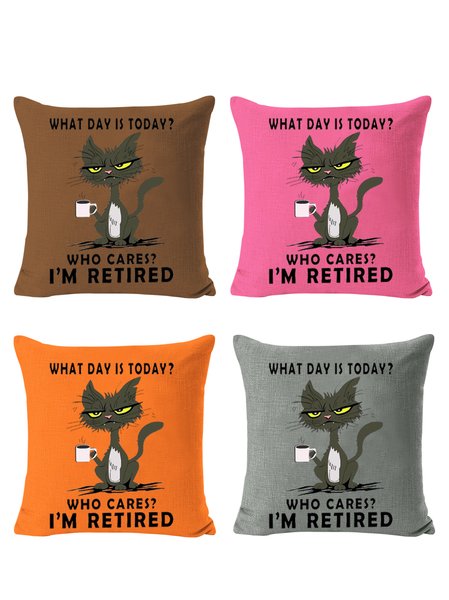 18*18 Set of 4 Cat Backrest Cushion Pillow Covers, Decorations For Home, Color3, Pillow Covers
18*18 Set of 4 Cat Backrest Cushion Pillow Covers, Decorations For Home, Color3, Pillow Covers