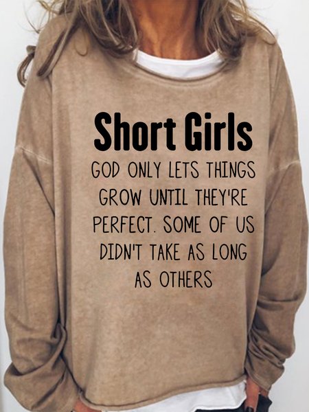 Women's Short People God Crew Neck Casual Sweatshirt, Light brown, Hoodies&Sweatshirts
Women's Short People God Crew Neck Casual Sweatshirt, Light brown, Hoodies&Sweatshirts
