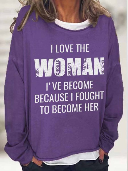 Women's Funny Word I Love The Woman I've Become Because I Fought To Become Her Kind Strong Loved Valued Enough Sweatshirt, Purple, Hoodies&Sweatshirts
Women's Funny Word I Love The Woman I've Become Because I Fought To Become Her Kind Strong Loved Valued Enough Sweatshirt, Purple, Hoodies&Sweatshirts