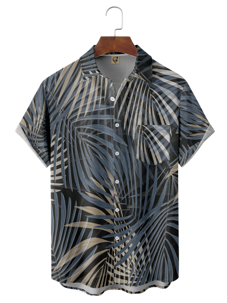 Mens Botanical Print Short Sleeve Shirt Casual Pocket Lapel Shirt, Blue, Short Sleeve Shirts
Mens Botanical Print Short Sleeve Shirt Casual Pocket Lapel Shirt, Blue, Short Sleeve Shirts