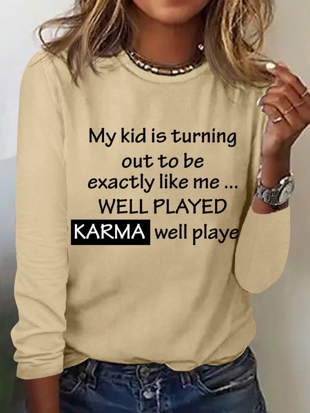 Lilicloth x Iqs My Kid Is Turning Out To Be Exactly Like Me Womens Long Sleeve T-Shirt, Khaki, Long sleeves
Lilicloth x Iqs My Kid Is Turning Out To Be Exactly Like Me Womens Long Sleeve T-Shirt, Khaki, Long sleeves