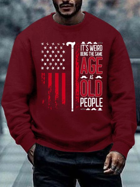 Men’s It’s Weird Being The Same Age As Old People Text Letters Casual Regular Fit Sweatshirt, Red, Hoodies&Sweatshirts
Men’s It’s Weird Being The Same Age As Old People Text Letters Casual Regular Fit Sweatshirt, Red, Hoodies&Sweatshirts