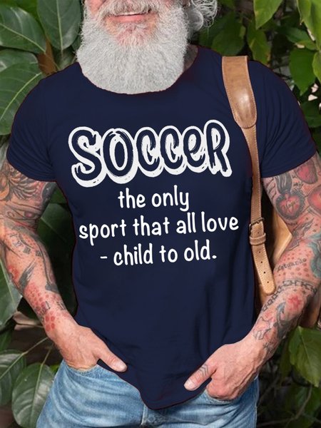 Mens Funny Soccer Shirt Soccer The Only Sport That All Love Child To Old T-Shirt, Purplish blue, T-shirts
Mens Funny Soccer Shirt Soccer The Only Sport That All Love Child To Old T-Shirt, Purplish blue, T-shirts