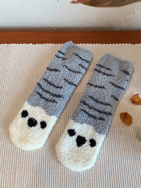 Casual Home Animal Pattern Coral Fleece Mid Tube Floor Socks Festive Party New Years Accessories, Deep gray, Socks
Casual Home Animal Pattern Coral Fleece Mid Tube Floor Socks Festive Party New Years Accessories, Deep gray, Socks