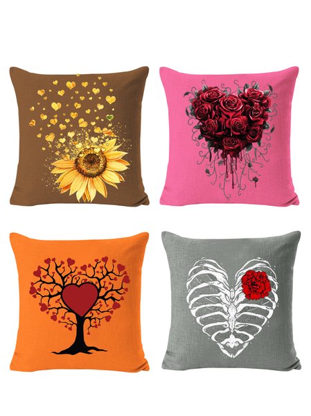 18*18 Set of 4 Valentine's Day Love heart Backrest Cushion Pillow Covers, Decorations For Home, Color3, Pillow Covers
18*18 Set of 4 Valentine's Day Love heart Backrest Cushion Pillow Covers, Decorations For Home, Color3, Pillow Covers